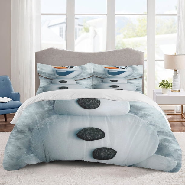 Frozen Bedding Sets Cartoon Duvet Cover Lightweight 3 Piece Bet Sets for Kids Boys Girls