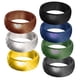 thumbnail image 3 of 7 Piezas Anillos de silicona Anillos para hombres Anillos deportivos Anillos para exteriores Talla 13, 3 of 5