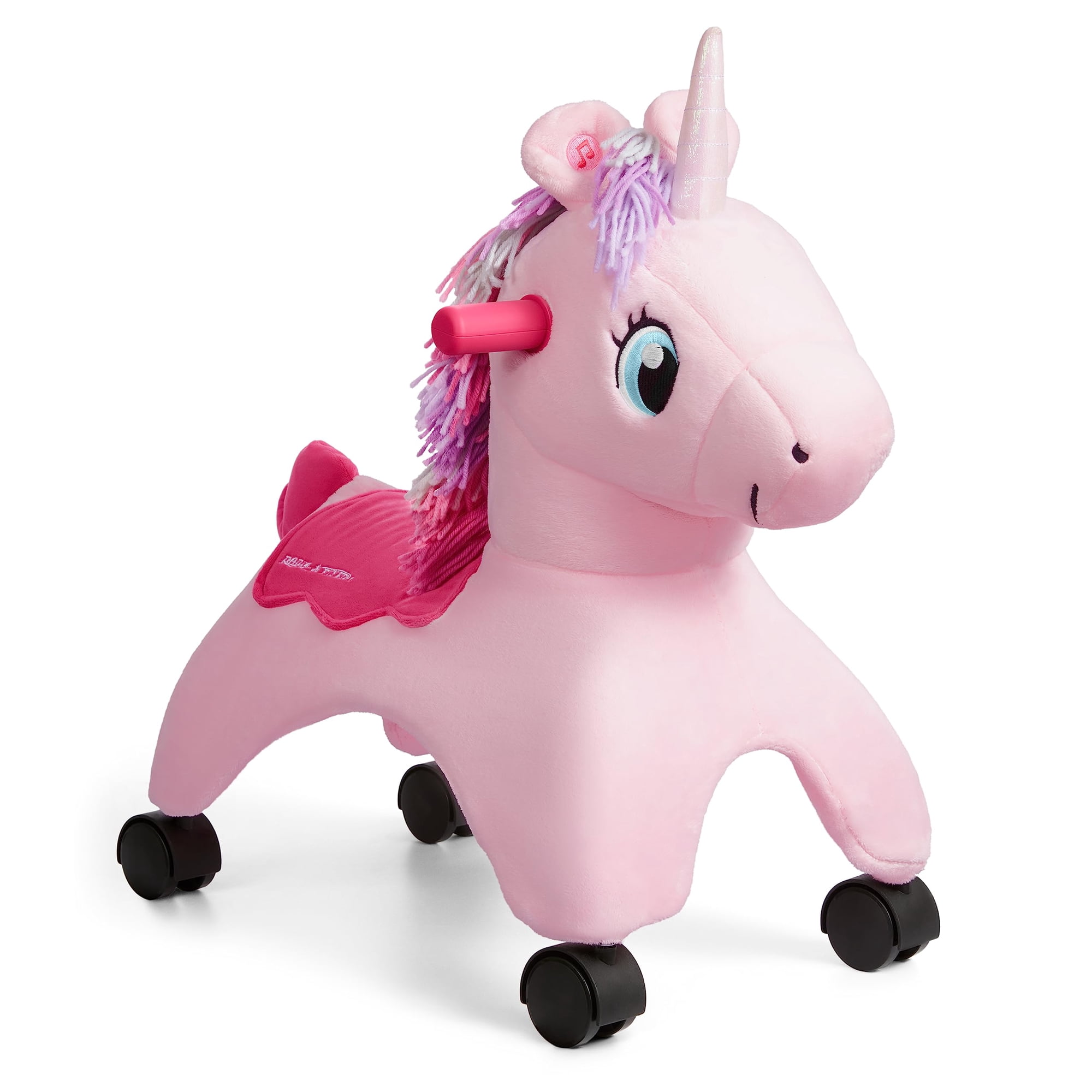Radio Flyer - Folleto De Radio Ride On Toy Que Brilla El Unicornio Mágico Durante 1 A 3 Años