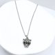 thumbnail image 3 of Collar Cabeza Leopardo, Acero Inoxidable/circonitas, Regalo Plateado, 3 of 5