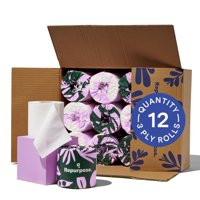 Repurpose Compostables - Papel Higiénico Reutilizado, 100% Bambú, 3 Capas, 12 Rollos