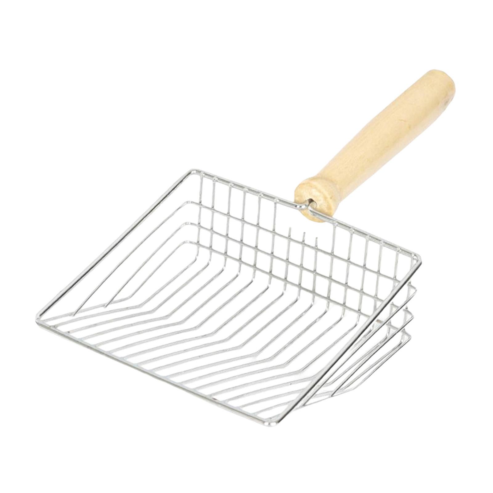 Ioensy - Cat Litter Scooper Metal Scoop Sifter Pala Profunda Caja De Limpieza Herramienta De Limpieza 11.5Cmx4Cmx24.5Cm