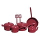 thumbnail image 1 of 1/12 Miniatura De Utensilios De Cocina Simulación Ornamento Juego De Simulación Accesorios De Cocina Rojo, 1 of 5