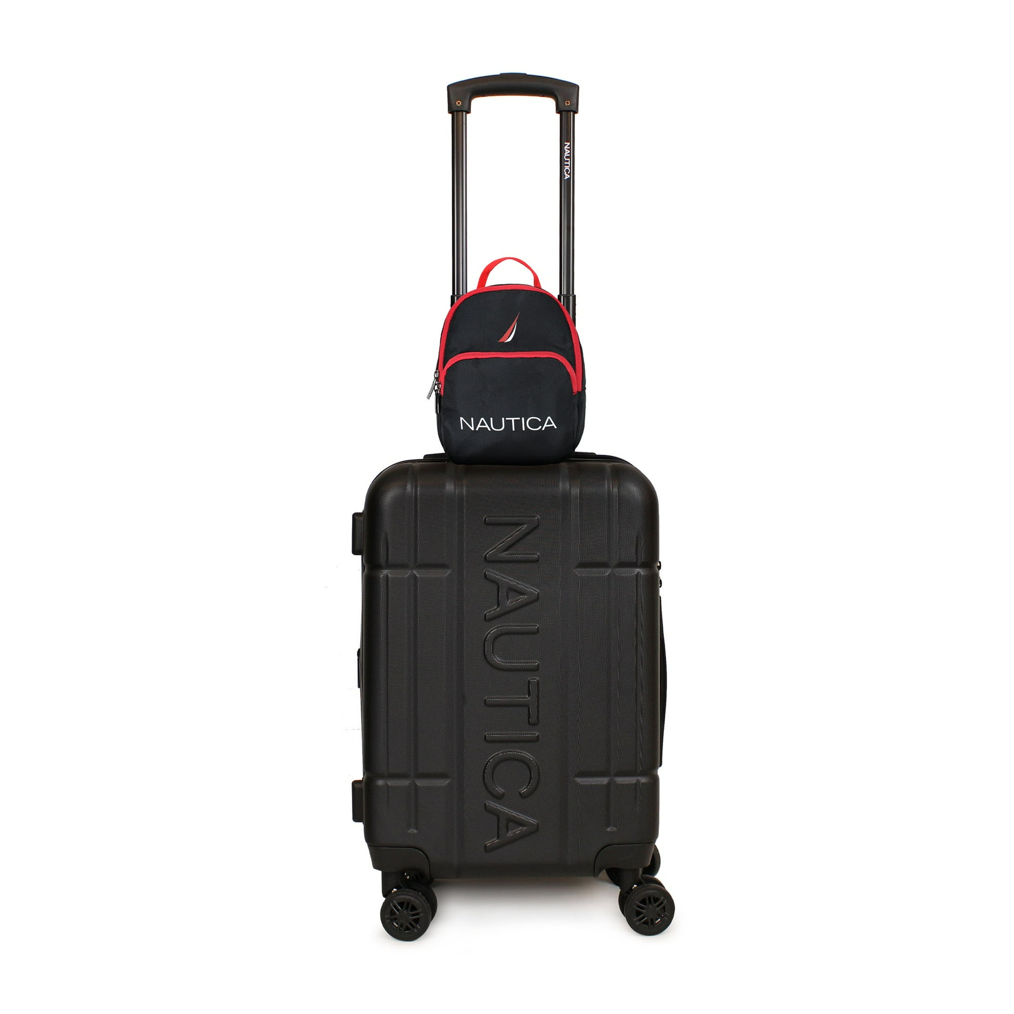 Nautica - Pack Maleta Cabina S (10 Kg) Amsterdam Negro + Mini Mochila Parvus Negro