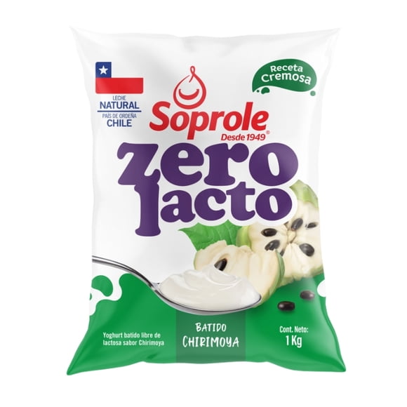 Yoghurt Sin Lactosa Chirimoya Bolsa, 1 kg