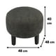 thumbnail image 3 of Pouf Jack Gris Oscuro Altea 48x48x40 cm, 3 of 3