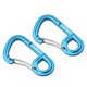 thumbnail image 1 of 2 piezas de aleación de aluminio llave hebilla broche de resorte clip gancho mosquetón llavero azul, 1 of 5