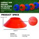 thumbnail image 2 of Conos de entrenamiento GSi 80 unidades 13 cm rojo/azul, 2 of 6