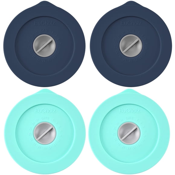 Tapas de repuesto para Pyrex 7202-PC de 1 taza, silicona, paquete de 4