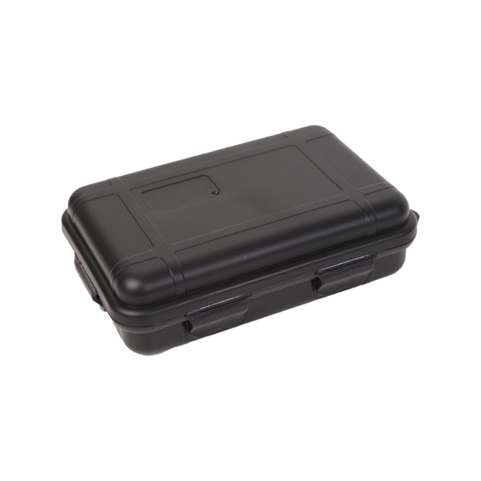 Ioensy - Caja De Herramientas Caja De Almacenamiento Resistente Al Polvo Para Acampar Accesorios De Mochilero Grande Negro