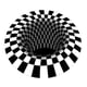 thumbnail image 4 of Alfombra De Suelo Con Ilusión De Vórtice A Cuadros Con Estampado 3D Para Decoración Para Sala De Estar De 100cm, 4 of 5