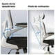 thumbnail image 5 of Silla Amia Ergonómica De Oficina Soporte Lumbar Ajustable Blanco, 5 of 10