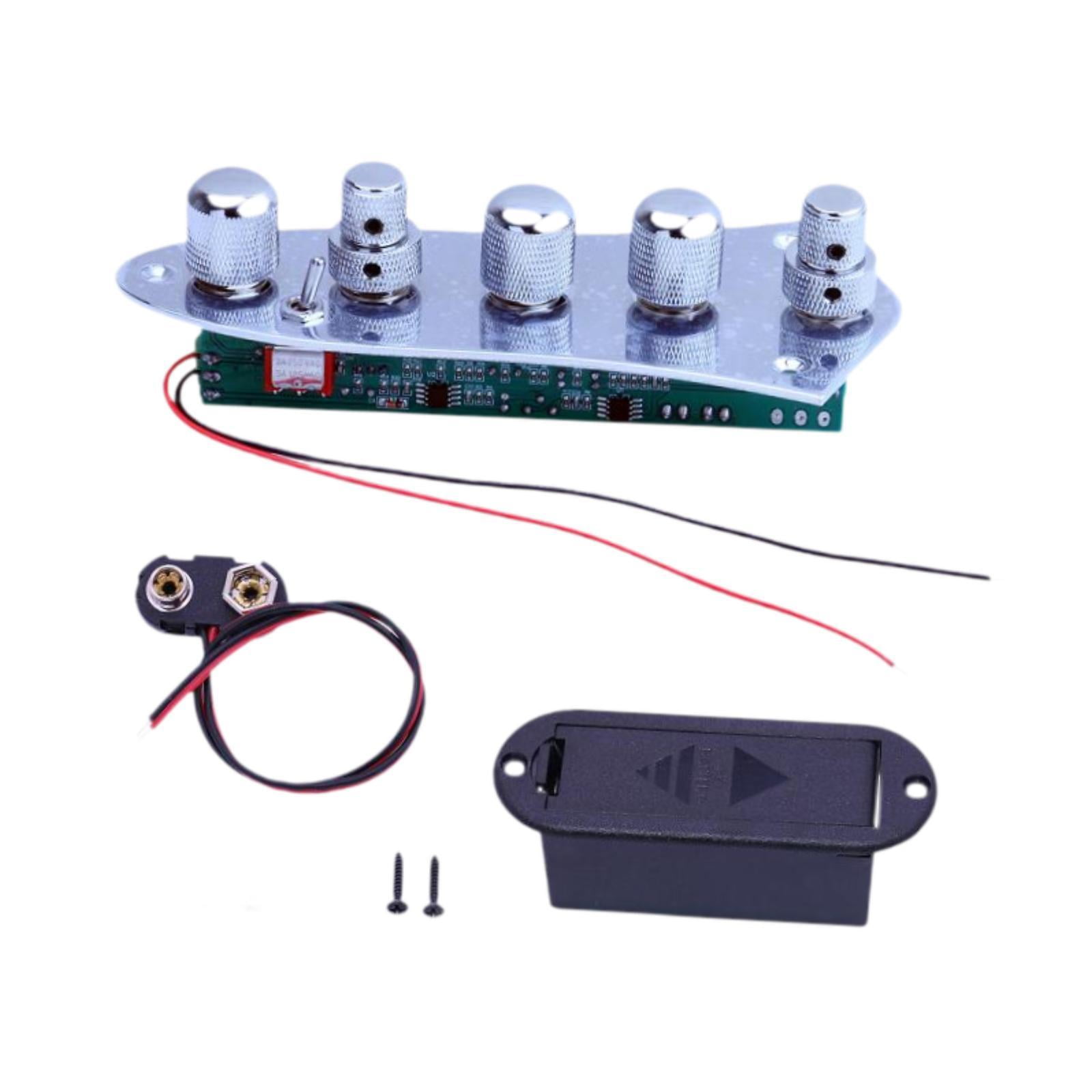 Magideal - Conjunto De Circuito De Control De Placa De Control Cargada De Guitarra Eléctrica Con Perillas Tablero De Control De Hardware Cableado Con Arnés De Ca