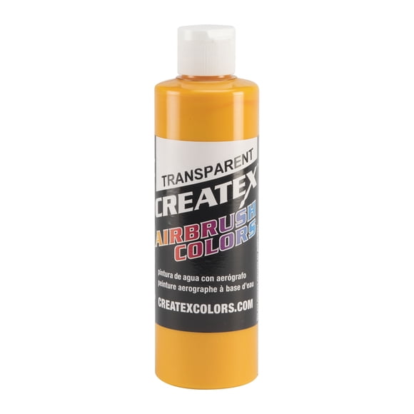 Pintura Createx para aerógrafo Transparente Amarillo Canario 236 ml