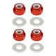 thumbnail image 3 of 8 Tuercas De Bloqueo De Rueda M3 Con Junta Para Wltoys 144001 1:14 RC Off-Road Car Red, 3 of 5