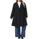 thumbnail image 2 of Agnes Orinda Trajes de Halloween Abrigos de Mujer Tallas Grandes Solapa de Muesca Doble Botonadura Elegante Trinchera Invierno Línea A Abrigos de Guisante 4X Negro, 2 of 6