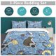thumbnail image 5 of Squirtle Bed Duvet Cover Funny Anime Cartoon Bedding Sets Lightweight 3 Piece Comforter Sets, 5 of 5