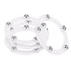 thumbnail image 1 of Uxcell 2" Soporte Giratorio con Bola de Acero Lazy Susan 0.23x1.56" Blanco 4Pcs, 1 of 5