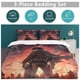 thumbnail image 5 of Attack on Titan Anime Home Bed 3-piece Set Classic Japanese Anime Polyester Wash Student Dormitory Set, 5 of 5