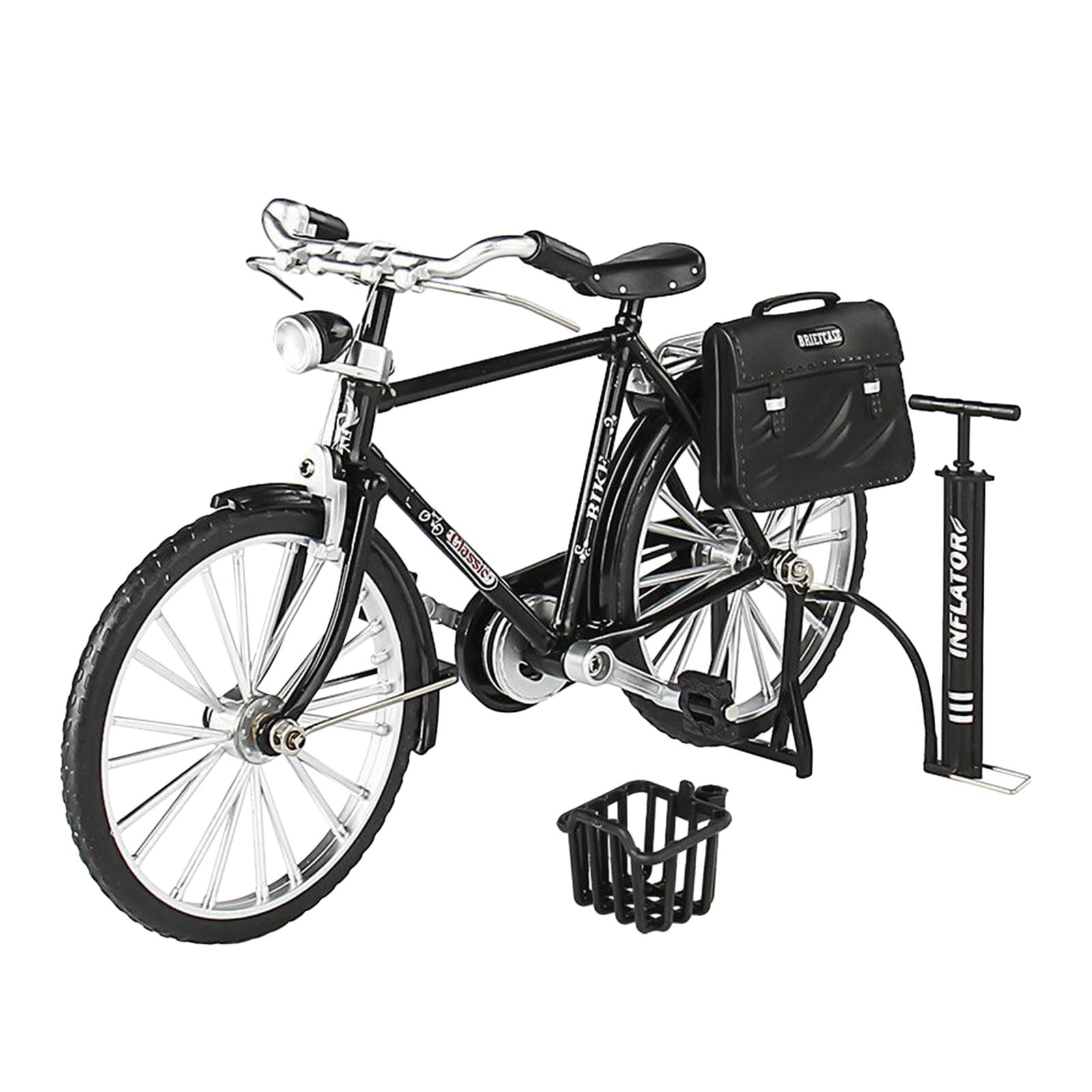 Bothyi - Modelo De Bicicleta 1:10, Bicicleta De Dedo Creativa Coleccionable Para Mesa De Oficina Y Club, Color Negro