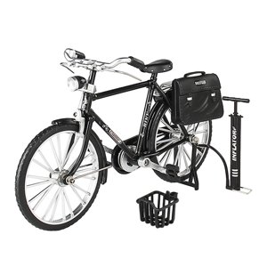 Bothyi - Modelo De Bicicleta 1:10, Bicicleta De Dedo Creativa Coleccionable Para Mesa De Oficina Y Club, Color Negro
