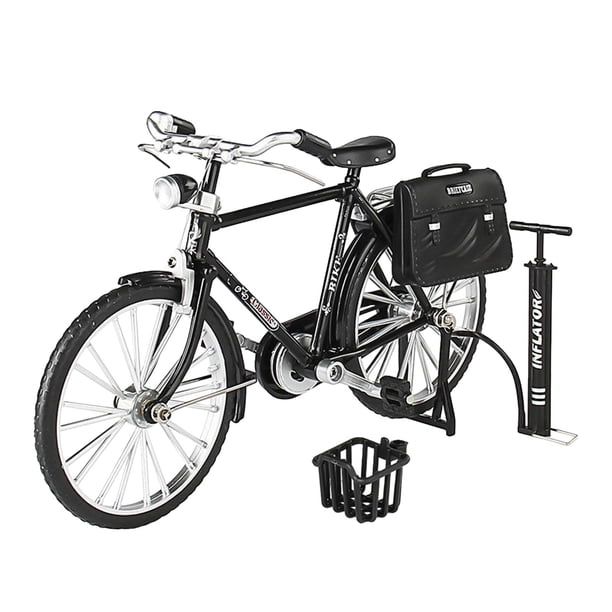 Modelo De Bicicleta 1:10, Bicicleta De Dedo Creativa Coleccionable Para Mesa De Oficina Y Club, Color Negro