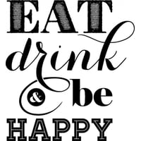 Rienda Libre Graphics - Decomural Eat Drink Be Happy Kitchen Ws-46107