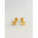 thumbnail image 3 of Aros Estrella 5mm Oro 18k 0.80gr. Mujer Niña Juvenil Dorado, 3 of 4