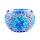 thumbnail image 3 of Candelero Tealight De Cristal De Mosaico Para Casarse Azul, 3 of 5