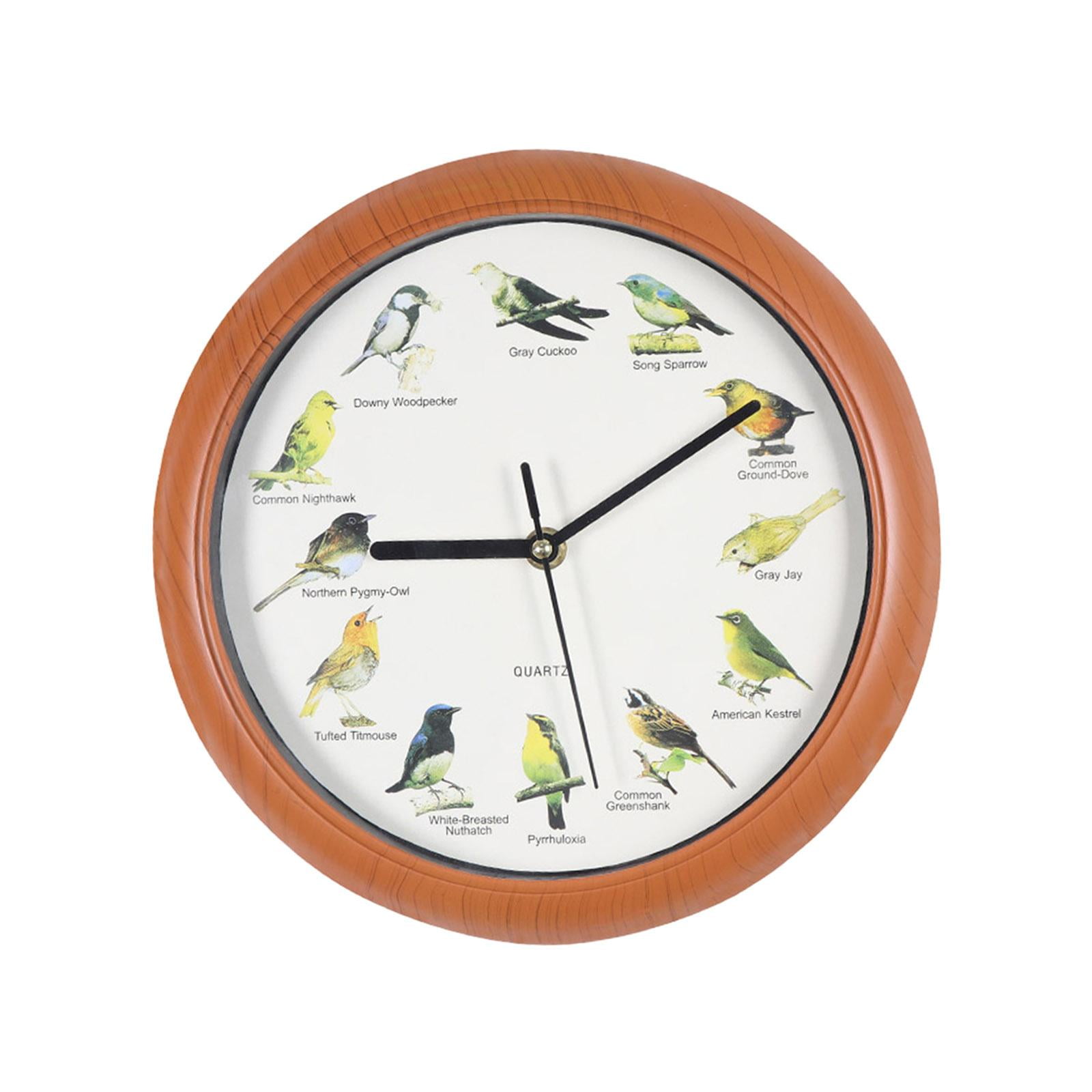 Bothyi - Relojes De Pájaros Relojes De Pared Reloj Colgante Silencioso Decoración Para Paredes Decoración De Estantes