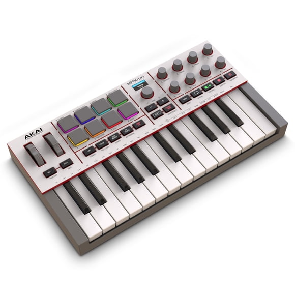 Controlador de Teclado MIDI Akai MPK Mini IV USB-C de 25 Teclas