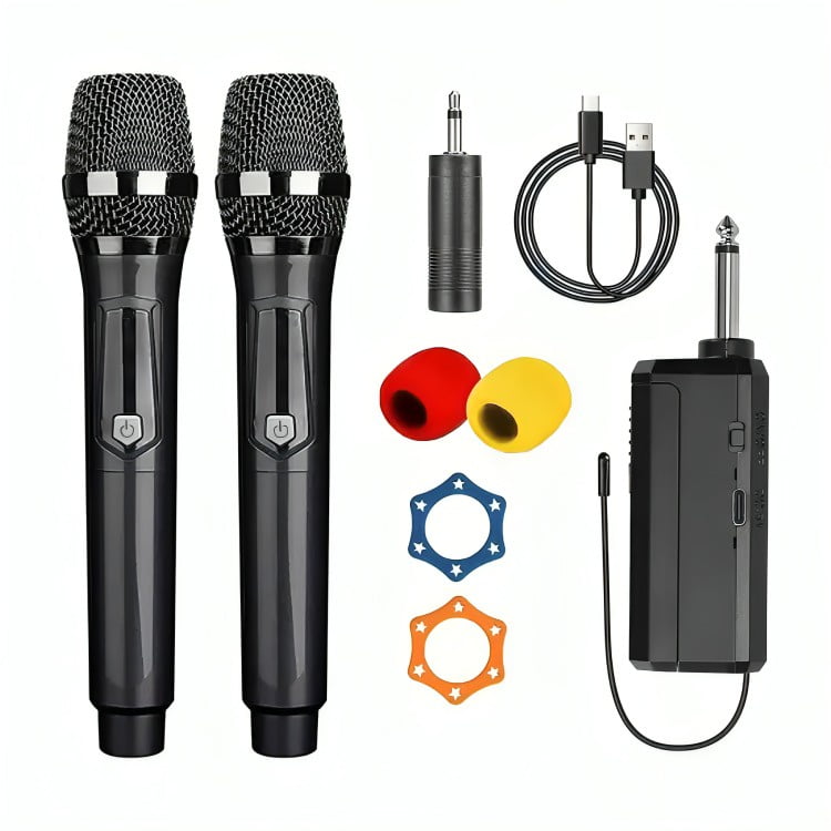 Genérico - Micrófono Inalámbrico Profesional Karaoke Kit 2pcs
