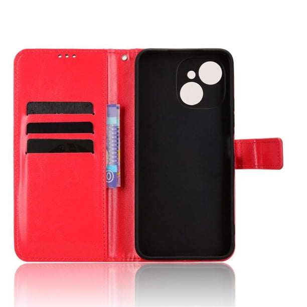 Funda tipo libro para Tecno Spark 40C, cartera todo‑en‑uno, funda multifuncional con tarjetero y correa de muñeca desmontable