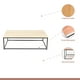 thumbnail image 3 of Mesa de centro rectangular 110x60 - Madera Clara, 3 of 4