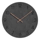 thumbnail image 3 of 11 '' Reloj De Pared Reloj De Pared Redondo De Cuarzo Reloj De Pared Silencioso Funciona Con Pilas Negro, 3 of 5