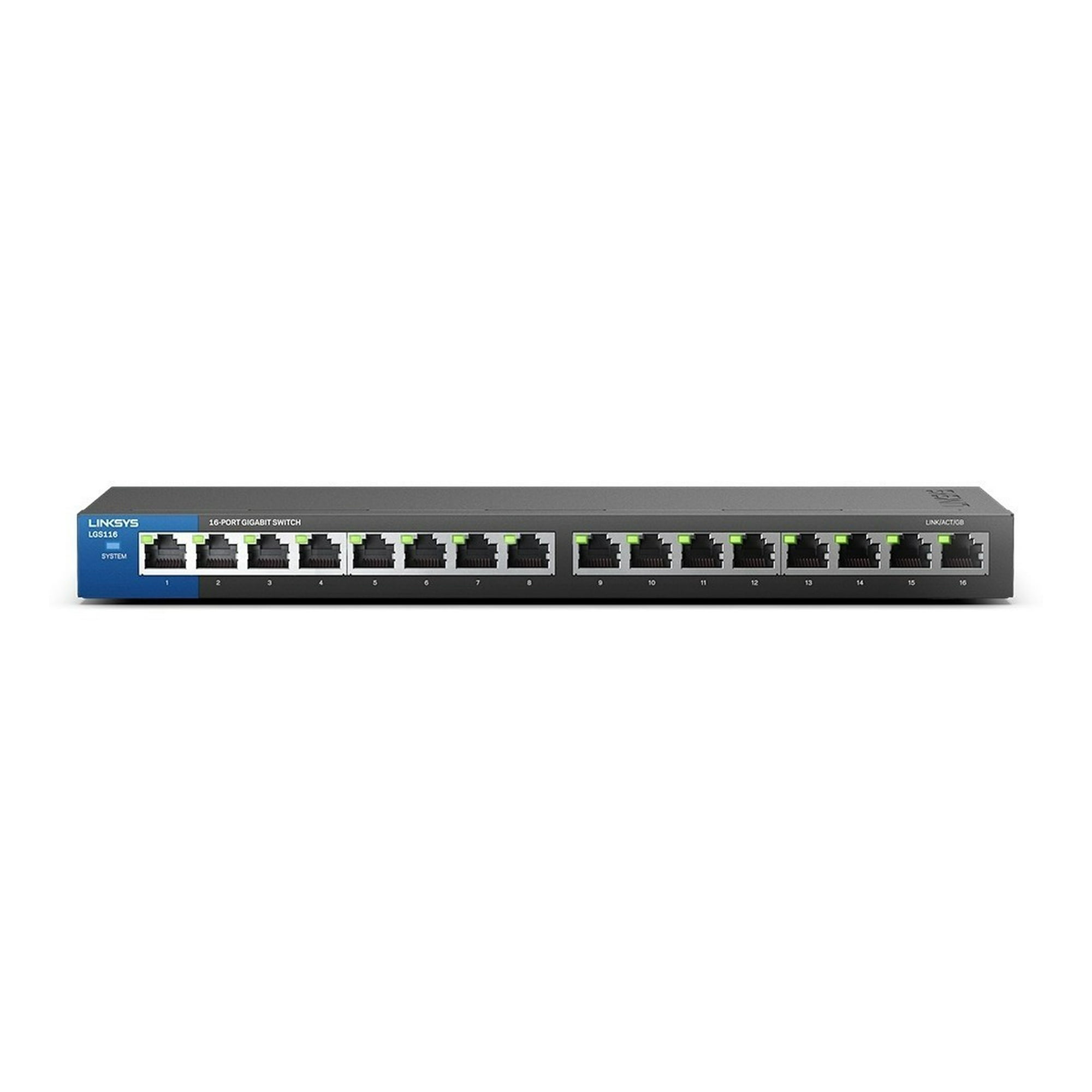 Switch De 16 Puertos Linksys Gigabit Para Empresas Lgs116