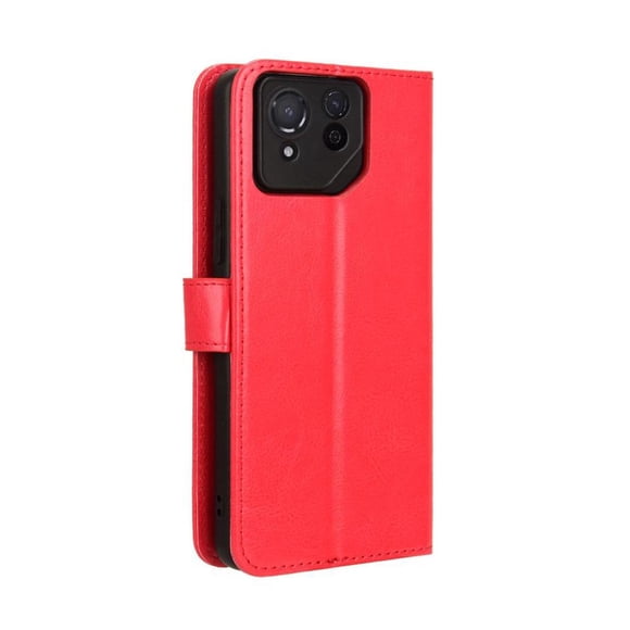 Funda tipo libro para Asus Rog Phone 8 Pro, cartera todo‑en‑uno, funda multifuncional con tarjetero y correa de muñeca desmontable