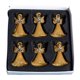 thumbnail image 1 of 6 Piezas Decoraciones Colgantes Para árbol De Navidad Accesorio Para Fotografía De Interior Dormitorio Con Chimenea 3,6 Cm X 5,3 Cm Dorado, 1 of 5