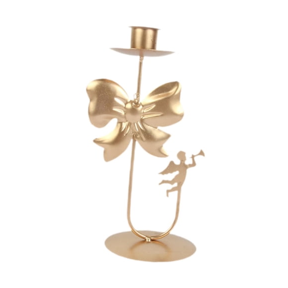 Candelabro Cónico Candelabro Casa De Campo Año Nuevo Hogar Navidad Candelabro Arco Y ángel