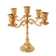 thumbnail image 1 of Candelabro Candelabro Centro de mesa Artesanías Decoración para Bar Boda Fiesta 5 Rama Dorado, 1 of 5