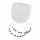 thumbnail image 1 of Decoración Dental Temporal Con Caja, Ortodoncista Explica Los Accesorios, Ligaduras Violetas, 1 of 5