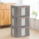 thumbnail image 1 of Pack 3 Caja Almacenamiento Lino Para Ropa Soporte De Metal, 1 of 3