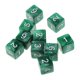 thumbnail image 3 of 10pcs Six Sided Dice D6 Jugando D&D RPG Party Games Dados Verde, 3 of 3