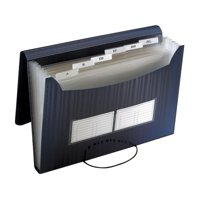 Carpeta Expandible Pocket School Smart Poly Tamaño Carta, Color Negro