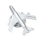 thumbnail image 5 of Hombres Moda Plata Avión Botón Collar Clip Broche Pin Joyería Regalo, 5 of 5