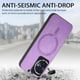 thumbnail image 2 of Magnetic Slim Case for Honor 100 with Camera Guard & Anti-Scratch Back Purple, 2 of 5