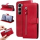 thumbnail image 2 of Funda con Cremallera para Infinix Hot 60i 4G, Carcasa Cartera de Cuero PU con Soporte y Tarjetero, 2 of 5