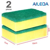 Aileda 2 Uni Esponja Lisa Multiuso Esponja De Limpieza