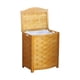 thumbnail image 2 of Cesto de madera para lavandería Oceanstar BHV0100N, chapado en la parte delantera arqueada, 2 of 4