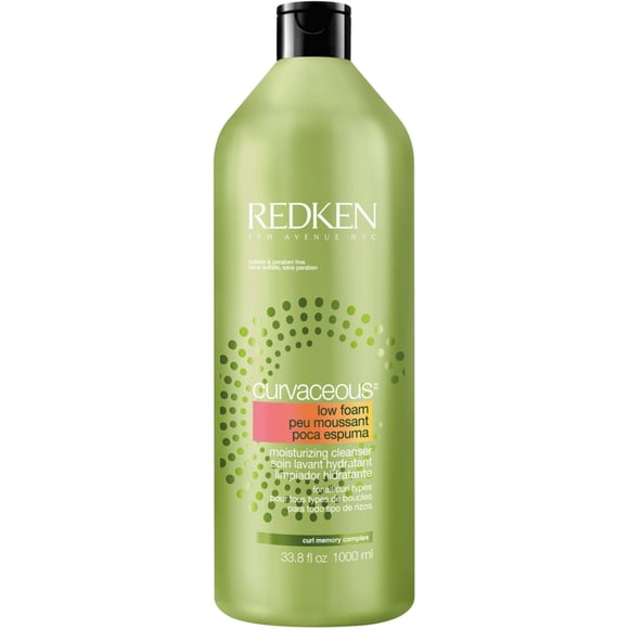 REDKEN Curvaceous Limpiador Hidratante de Baja Espuma, 1000 ml